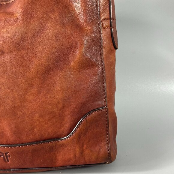 FRYE Brown Leather Crossbody Bag - Picture 3 of 14